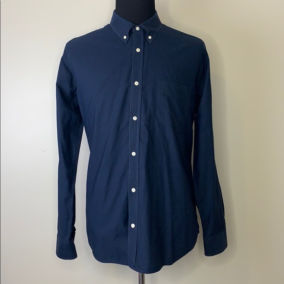 VINCE Dark Blue Button Down Shirt XL - Picture 1 of 5